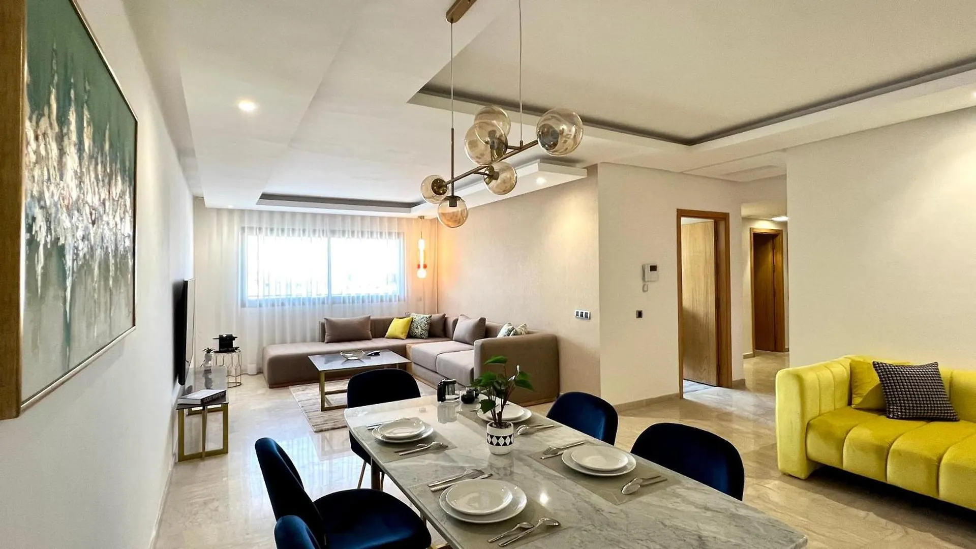 Family 3 Bedrooms- By Appartali Casablanca Lägenhet