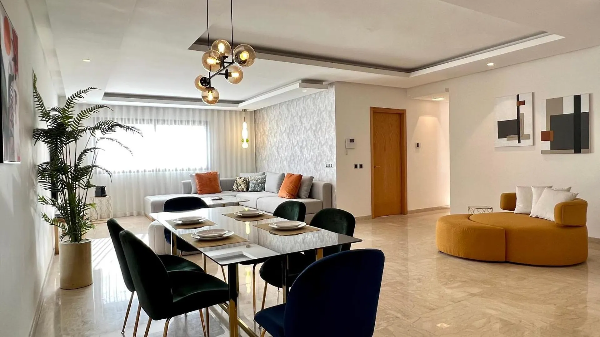Family 3 Bedrooms- By Appartali Casablanca Lägenhet