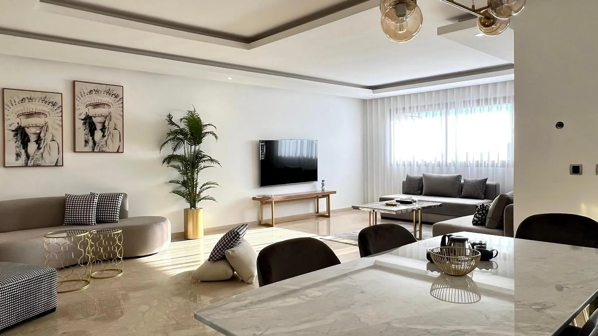Family 3 Bedrooms- By Appartali Casablanca Lägenhet